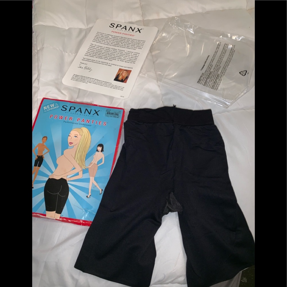 SPANX power panties sz.A black shorts new